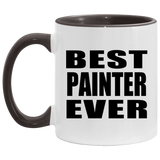 Best Painter Ever - 11oz Accent Mug Black