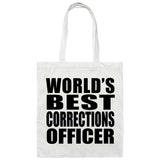 World's Best Corrections Officer - Tote Bag White