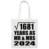 41st Anniversary Square Root of 1681 Years As Mr & Mrs 2024 - Tote Bag White