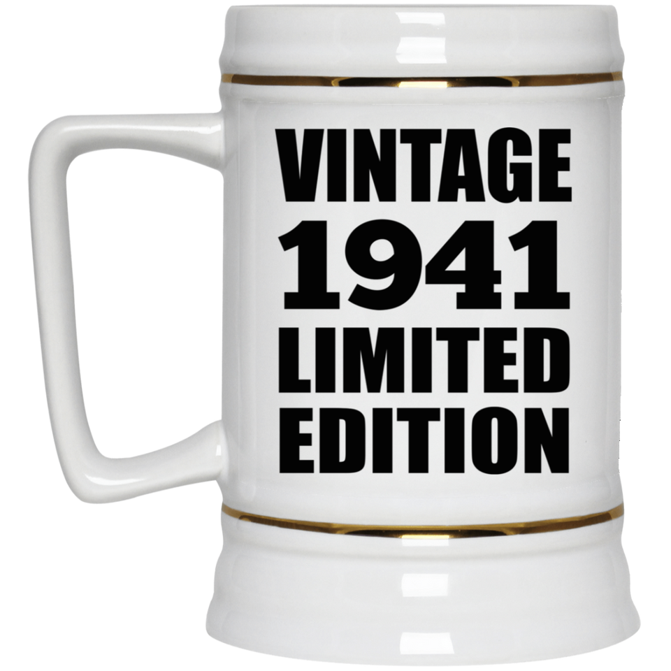 83rd Birthday Vintage 1941 Limited Edition - Beer Stein