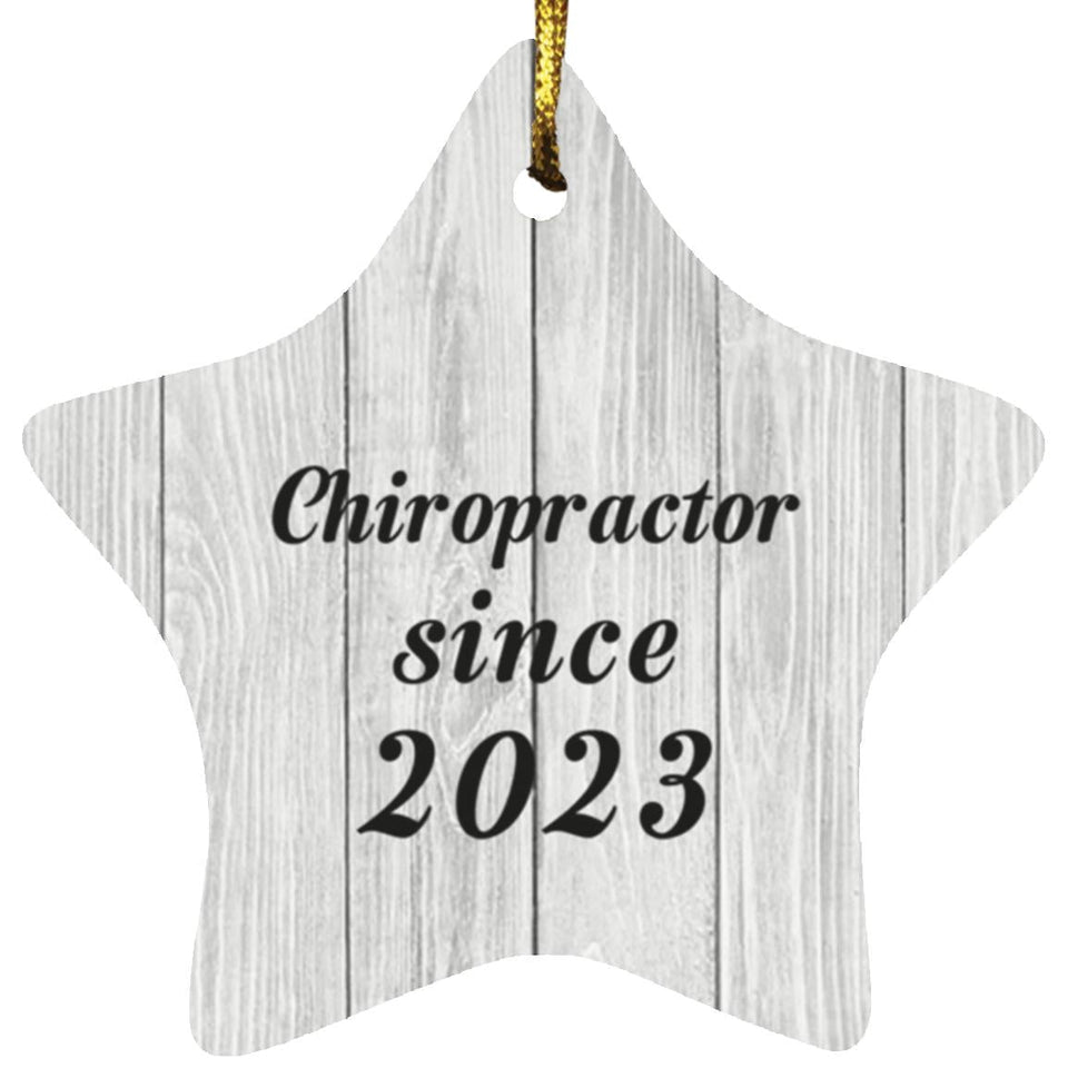 Chiropractor Since 2023 - Star Ornament F