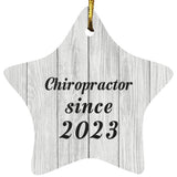 Chiropractor Since 2023 - Star Ornament F