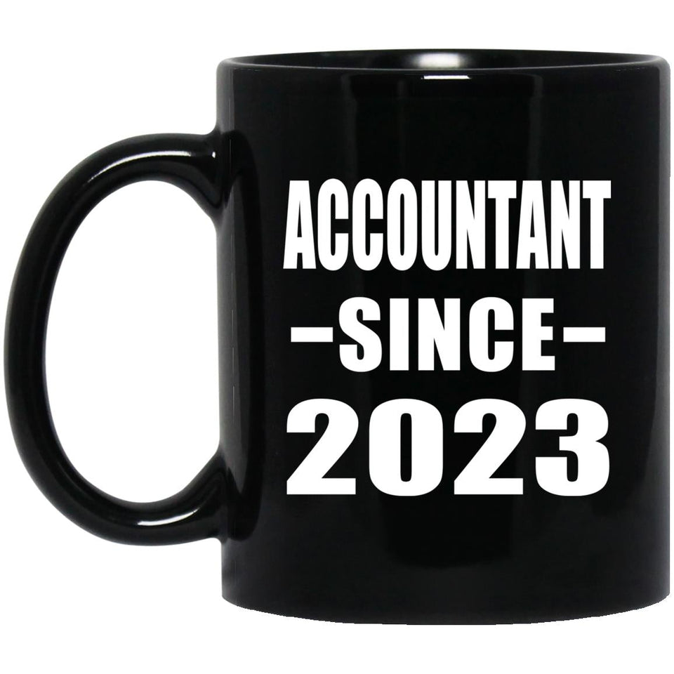 Accountant Since 2023 - 11oz Coffee Mug Black