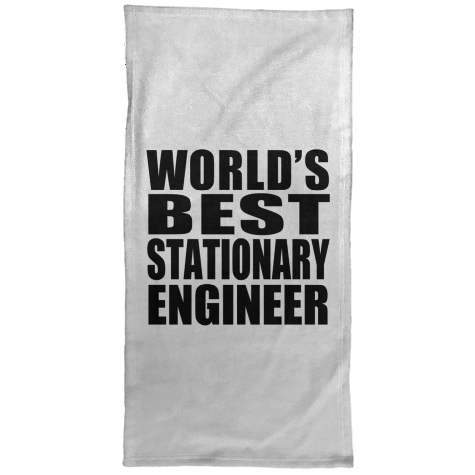 World's Best Stationary Engineer - Hand Towel