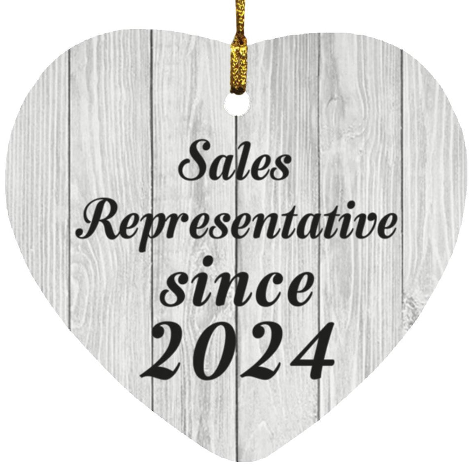 Sales Representative Since 2024 - Heart Ornament F