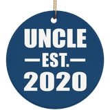 Uncle Established EST. 2020 - Circle Ornament