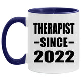Therapist Since 2022 - 11oz Accent Mug Purple