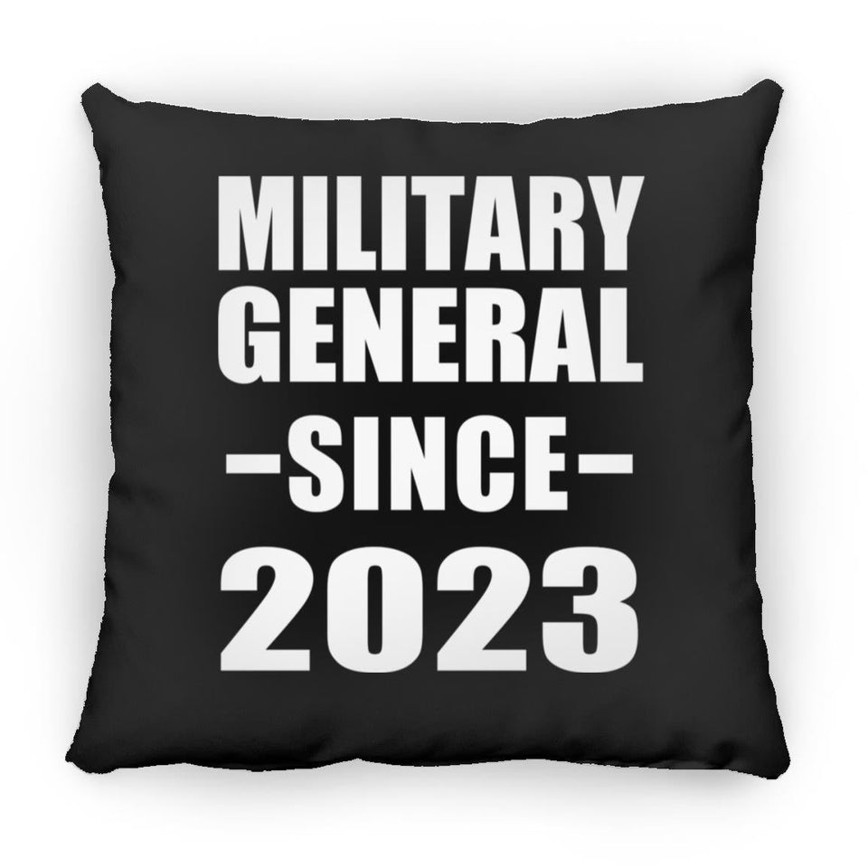 Military General Since 2023 - Throw Pillow Black