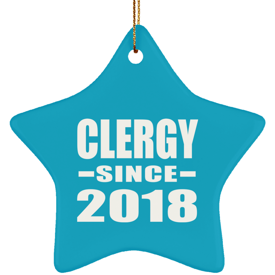 Clergy Since 2018 - Star Ornament