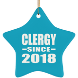 Clergy Since 2018 - Star Ornament
