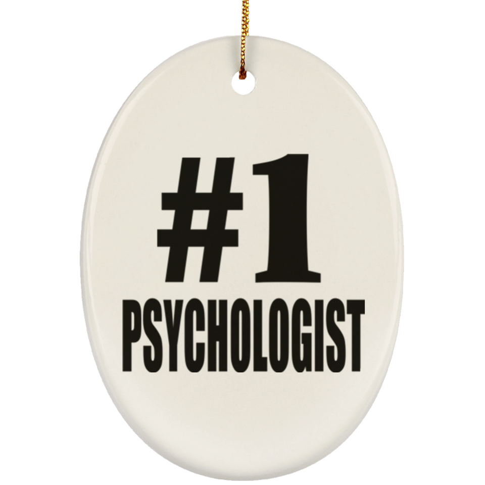 Number One #1 Psychologist - Oval Ornament