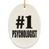Number One #1 Psychologist - Oval Ornament