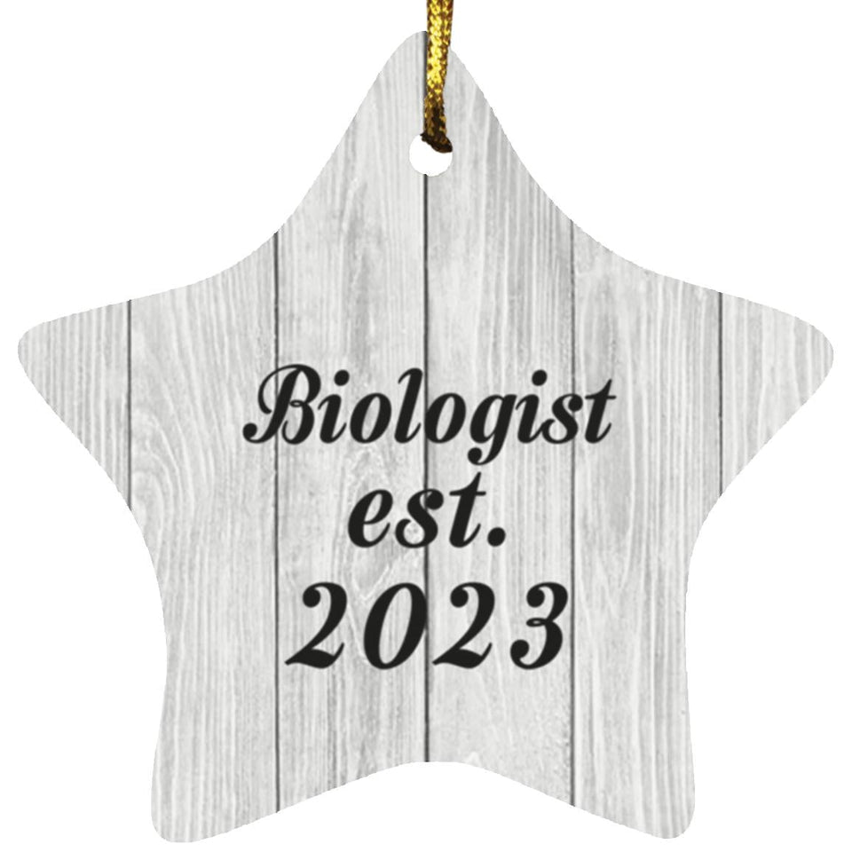 Biologist Established Est. 2023 - Star Ornament F