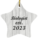 Biologist Established Est. 2023 - Star Ornament F
