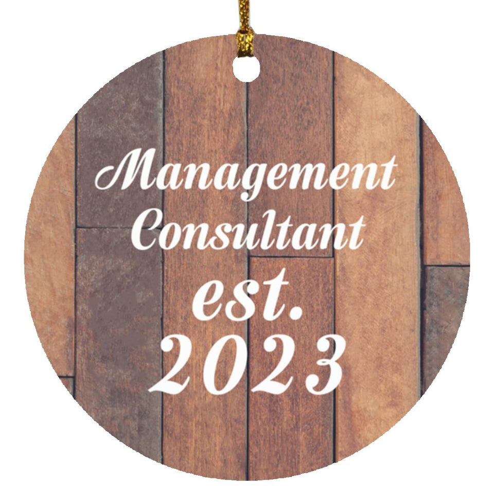 Management Consultant Established Est. 2023 - Circle Ornament E