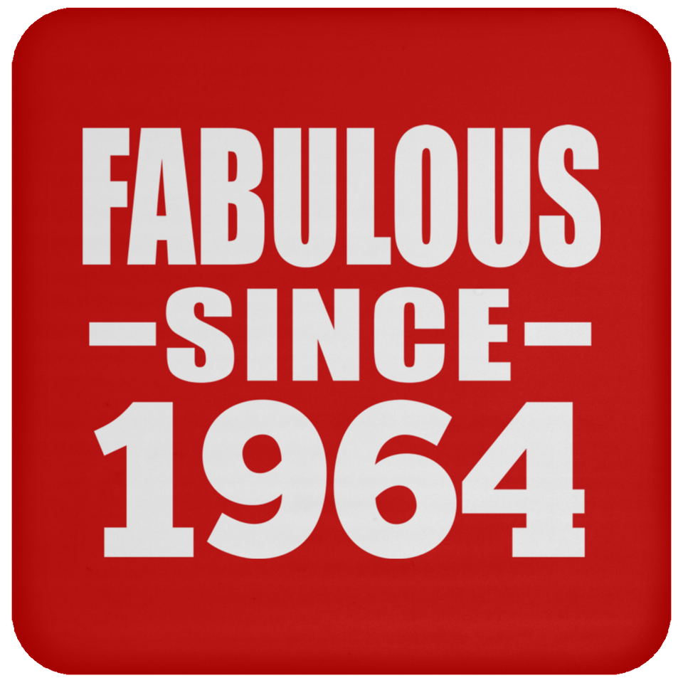 60th Birthday Fabulous Since 1964 - Drink Coaster