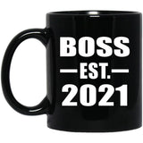 Boss Established EST. 2021 - 11oz Coffee Mug Black