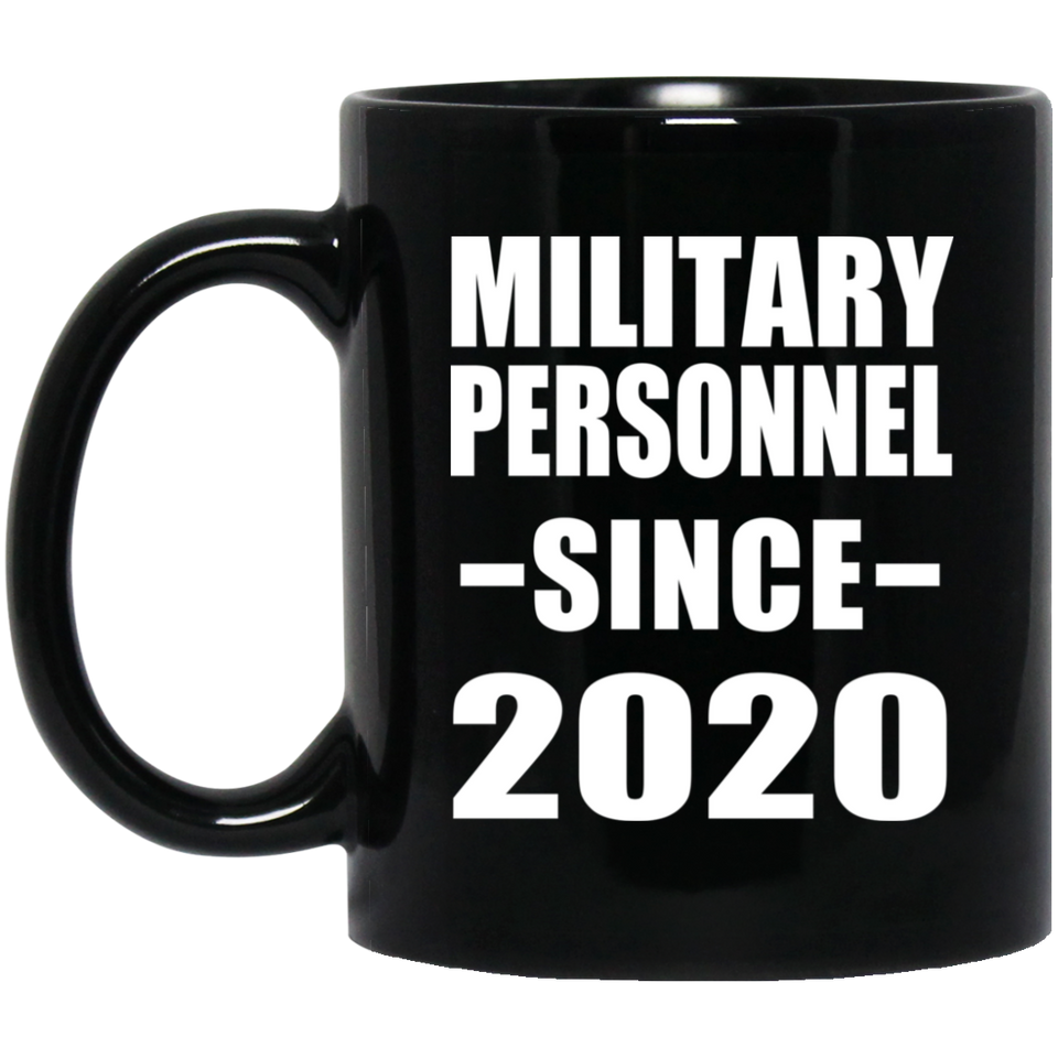 Military Personnel Since 2020 - 11oz Coffee Mug Black