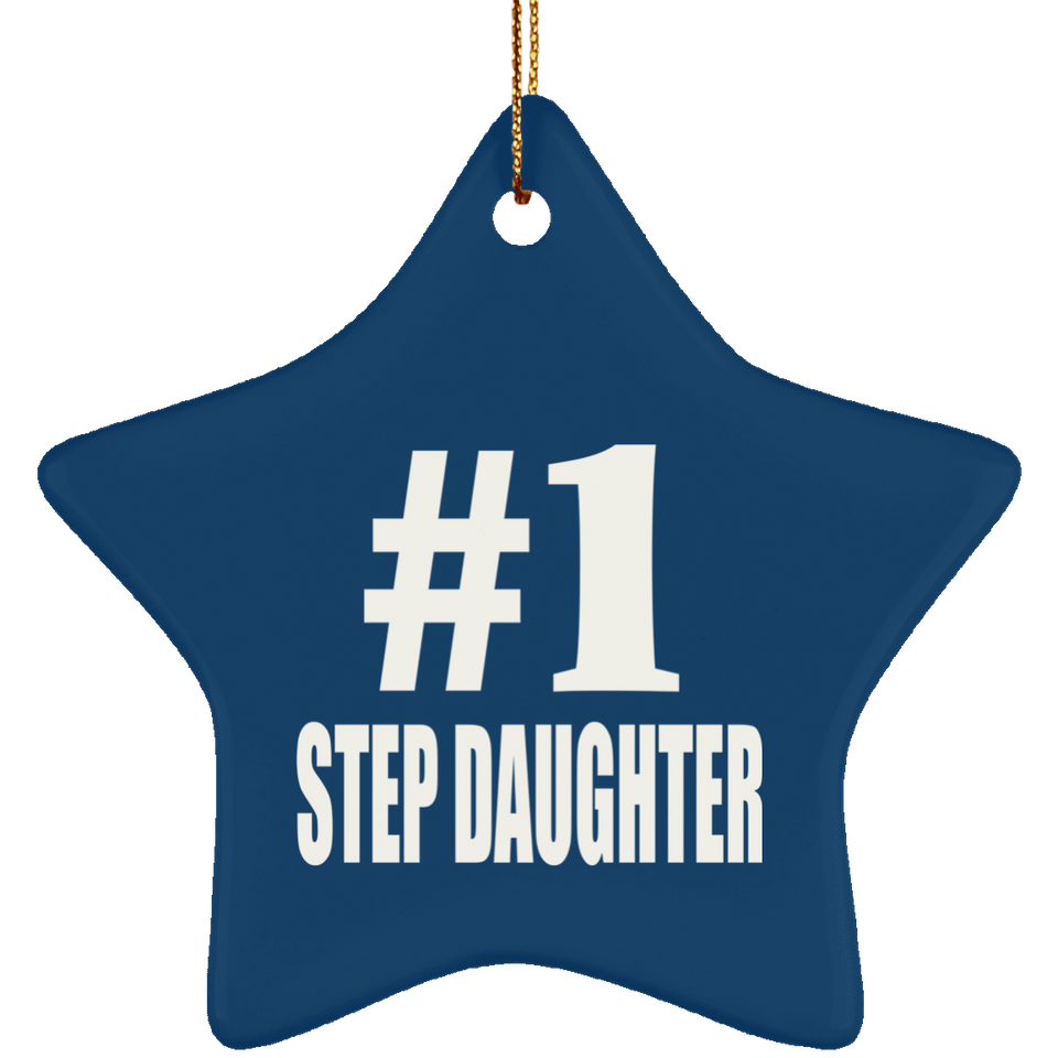 Number One #1 Step Daughter - Star Ornament