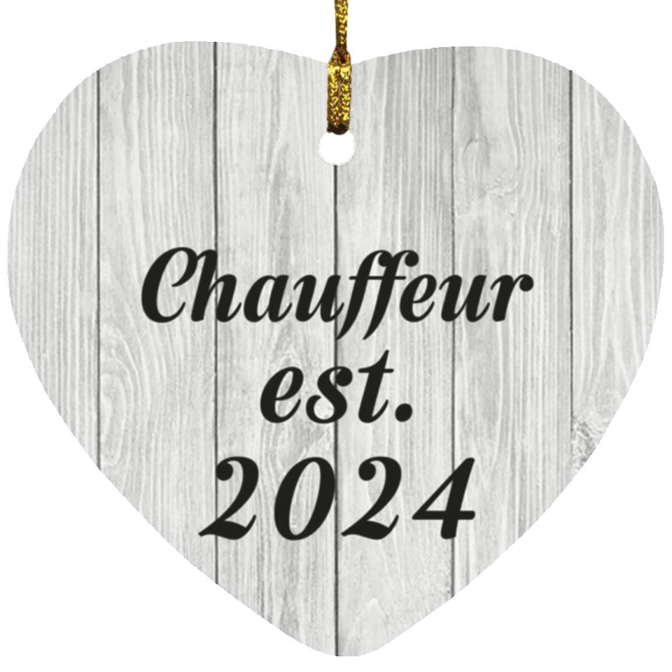 Chauffeur Established Est. 2024 - Heart Ornament F