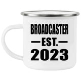 Broadcaster Established EST. 2023 - 12oz Camping Mug