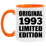 31st Birthday Original 1993 Limited Edition - 11oz Accent Mug Orange