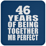 46th Anniversary 46 Years Of Being Mr Perfect - Drink Coaster