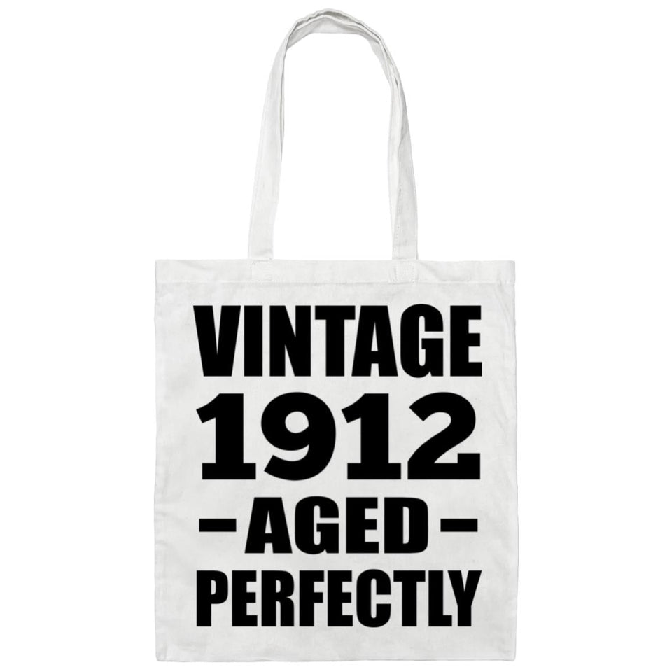 112th Birthday Vintage 1912 Aged Perfectly - Tote Bag White