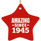 79th Birthday Amazing Since 1945 - Star Ornament