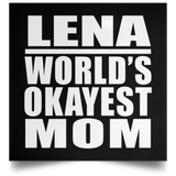 Lena World's Okayest Mom - Poster Square