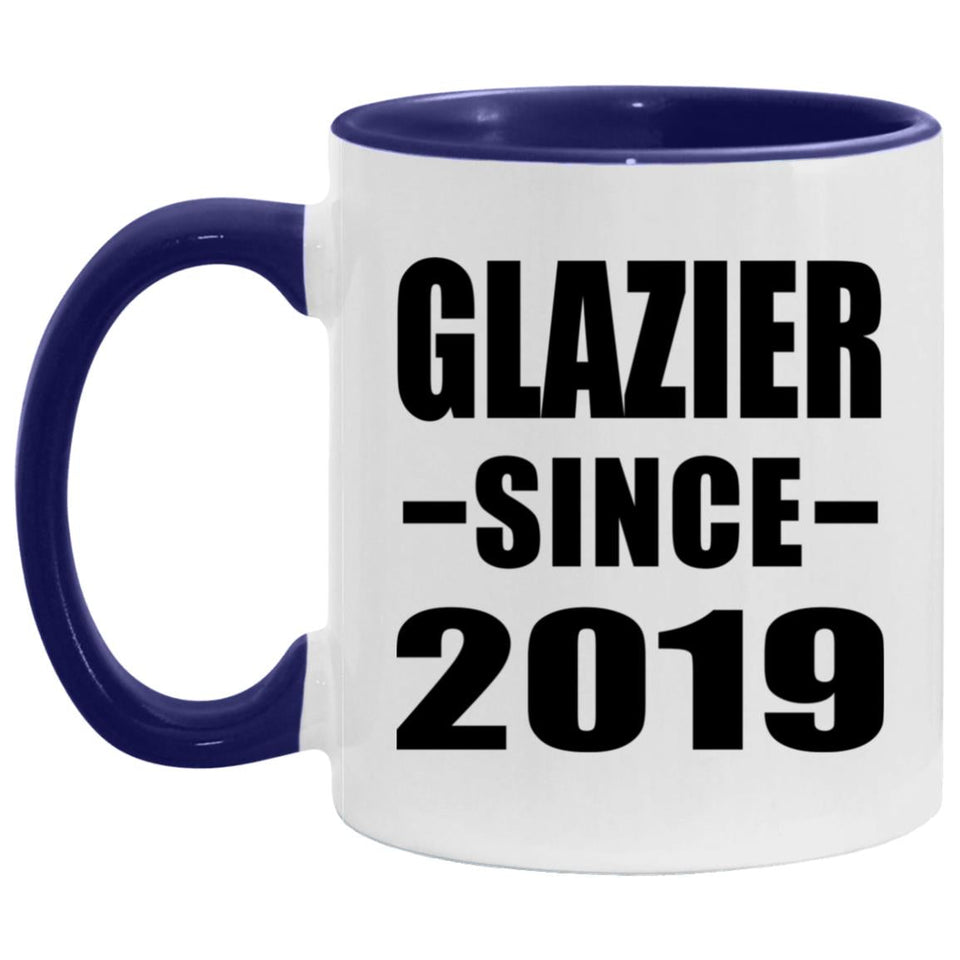 Glazier Since 2019 - 11oz Accent Mug Purple