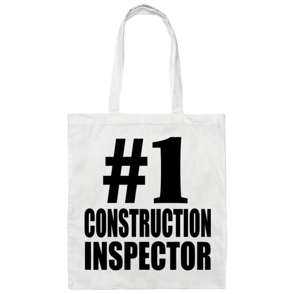 Number One #1 Construction Inspector - Tote Bag White