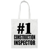 Number One #1 Construction Inspector - Tote Bag White
