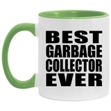 Best Garbage Collector Ever - 11oz Accent Mug Green