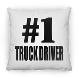 Number One #1 Truck Driver - Throw Pillow