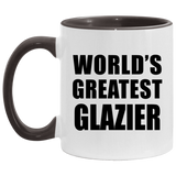 World's Greatest Glazier - 11oz Accent Mug Black