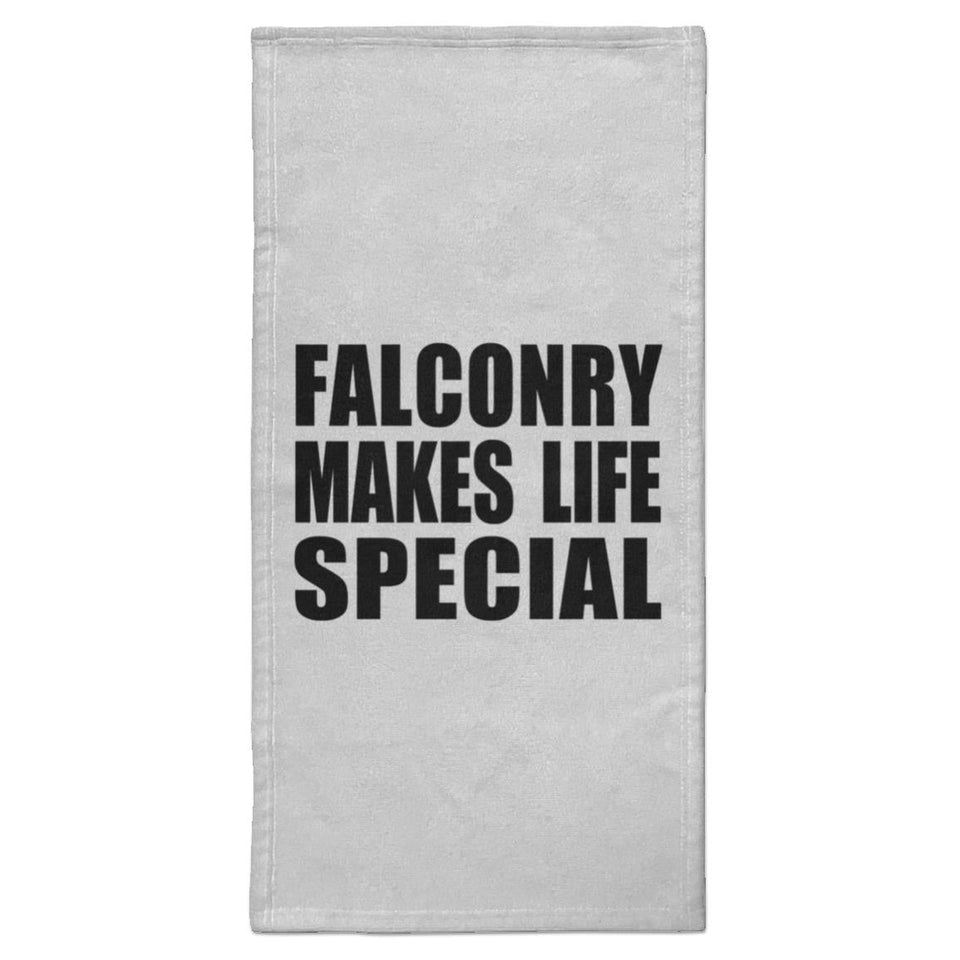 Falconry Makes Life Special - Hand Towel