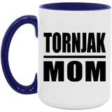 Tornjak Mom - 15oz Accent Mug Purple