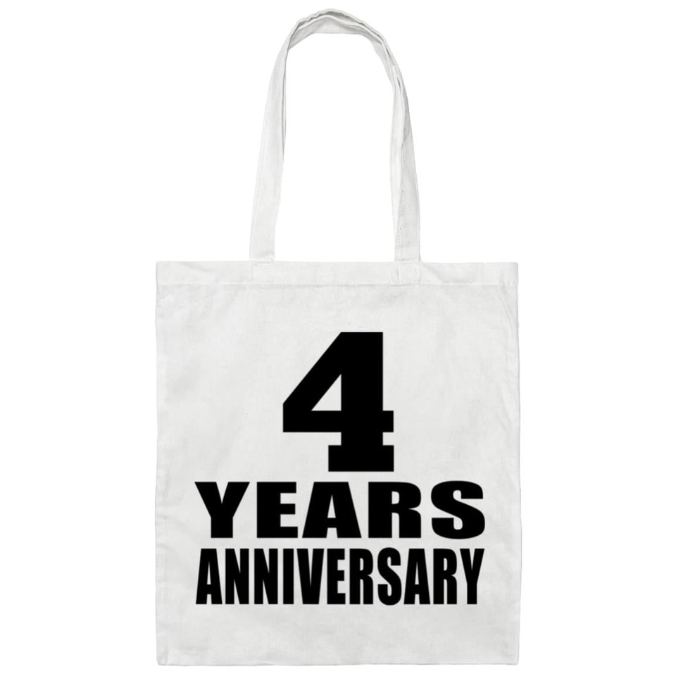 4th Anniversary 4 Years - Tote Bag White