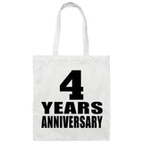 4th Anniversary 4 Years - Tote Bag White