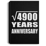 70th Anniversary Square Root of 4900 Years Anniversary - Canvas Portrait