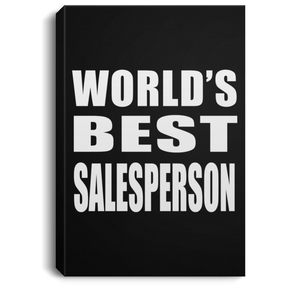 World's Best Salesperson - Canvas Portrait