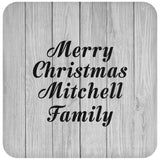 Merry Christmas Mitchell Family - Drink Coaster F