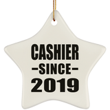 Cashier Since 2019 - Star Ornament