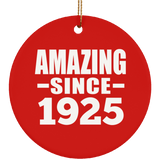 99th Birthday Amazing Since 1925 - Circle Ornament