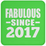7th Birthday Fabulous Since 2017 - Drink Coaster