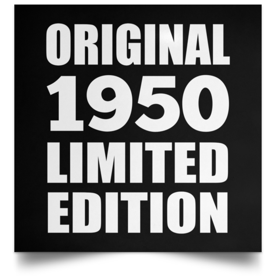 74th Birthday Original 1950 Limited Edition - Poster Square