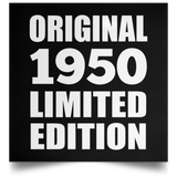 74th Birthday Original 1950 Limited Edition - Poster Square