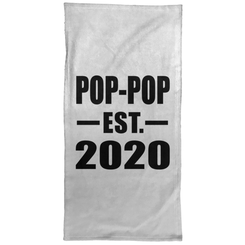 Pop-Pop Established EST. 2020 - Hand Towel