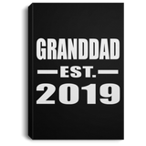 Granddad Established EST. 2019 - Canvas Portrait